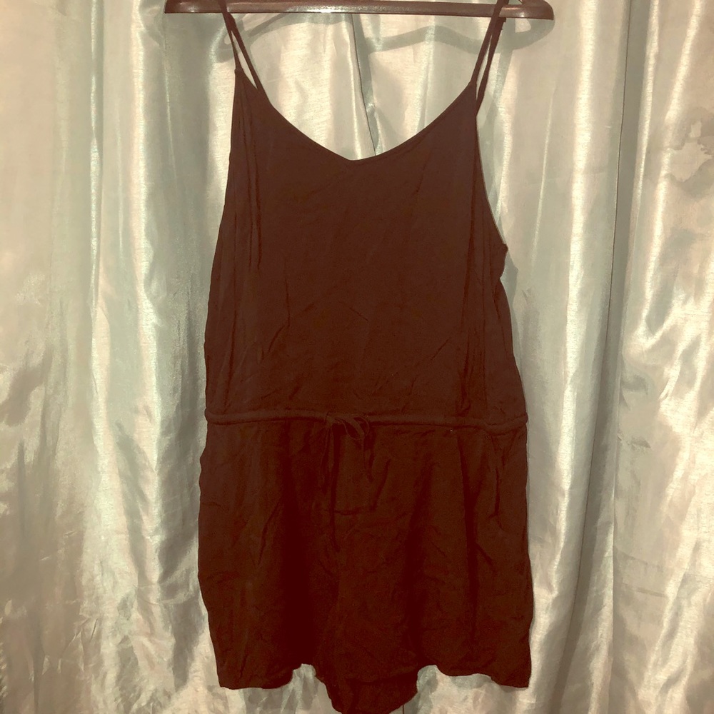 Black short romper
